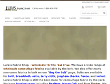Tablet Screenshot of lurasfabricshop.com